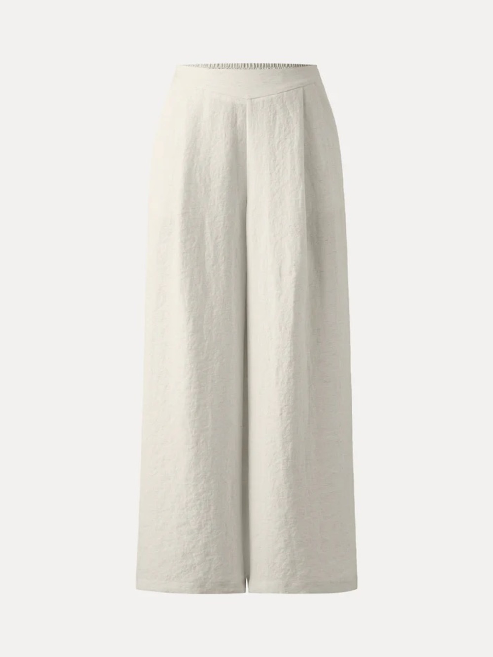 NWT OGL Breezy Linen-Like Mid Rise Wide Leg Pant with Pockets in off white